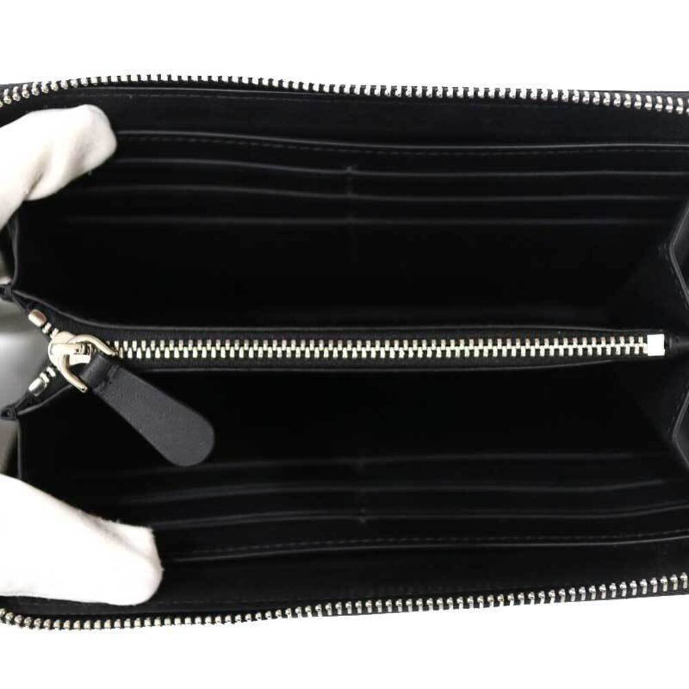 Burberry Wallet Around Zip Black Check Canvas - Picture 5 of 8